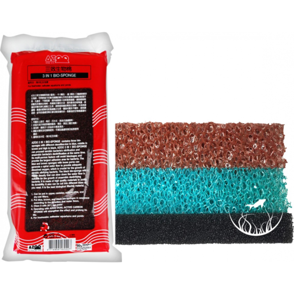 3 IN 1 BIO-SPONGE (AZ16022) - Akwarium / Terrarium / Animals