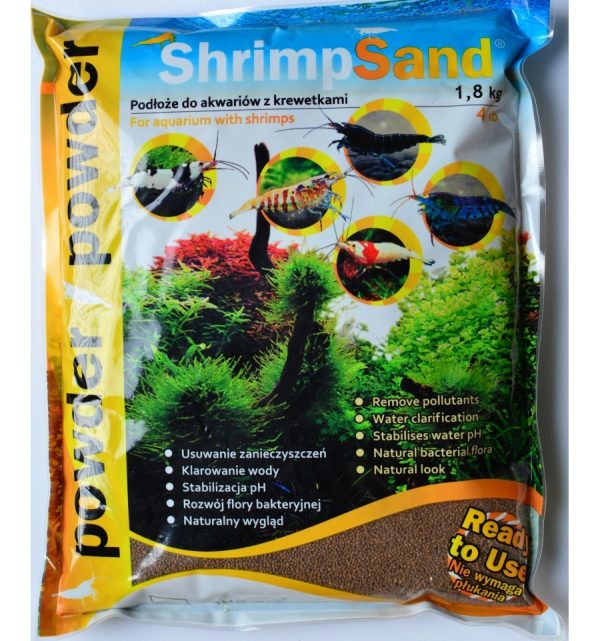 Aqua-art Shrimp Sand 4kg - brązowe podłoże do krewetkarium sklep akwarystyczny śląsk