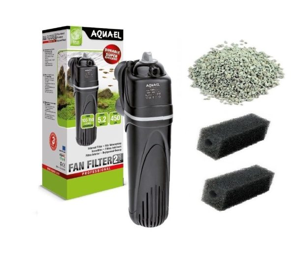 Aquael Filtr Wewnętrzny Fan-2 Plus 450L/H 3xGąbka Zeolit sklep akwarystyczny śląsk
