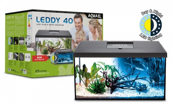 Aquael Leddy Set Pap-40 Czarny 25l Dzień i Noc ZESTAW sklep akwarystyczny śląsk