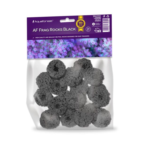 Aquaforest Frags Rocks Black - podstawki pod koralowce sklep akwarystyczny śląsk