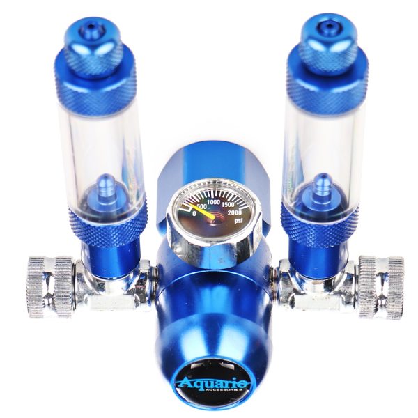 Aquario BLUE TWIN Standard - reduktor dwuwylotowy sklep premium dla akwarystów