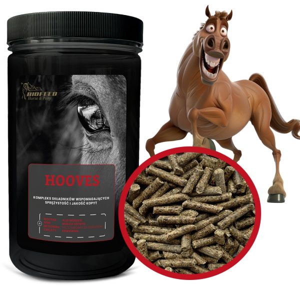 Biofeed Horse&Pony Hooves - granulat dla koni wspomagający kopyta 900g sklep premium dla akwarystów