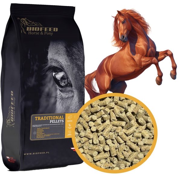 Biofeed Horse&Pony Traditional Pellets - pasza dla koni 25kg sklep premium dla akwarystów