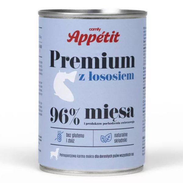 Comfy Appetit Premium z łososiem - karma mokra dla psa 400g sklep akwarystyczny śląsk