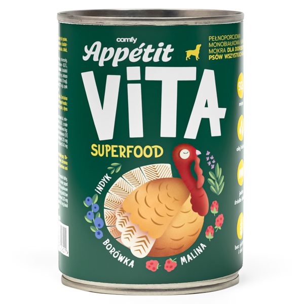 Comfy Appetit Vita Indyk 400g - monoproteinowa karma dla psów sklep akwarystyczny śląsk