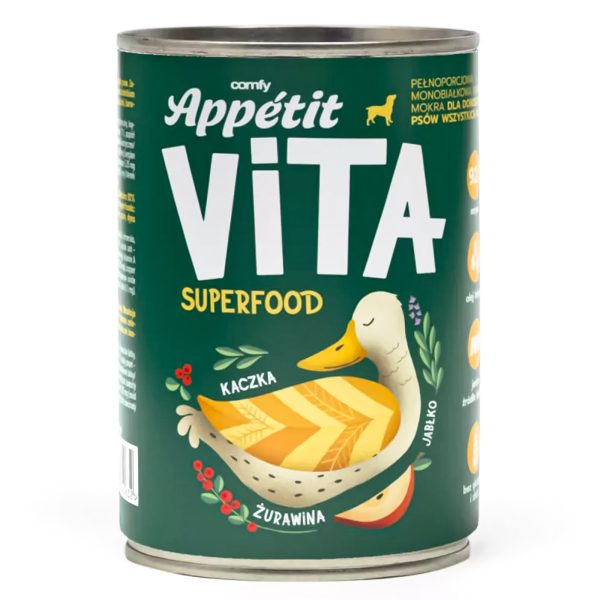 Comfy Appetit Vita Kaczka 400g - monoproteinowa karma dla psów sklep akwarystyczny śląsk