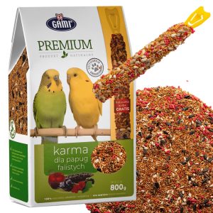 Gami Premium - karma dla papug falistych + kolba sklep akwarystyczny śląsk