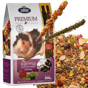 Gami Premium - karma owocowa dla świnki morskiej + 2 kolby sklep akwarystyczny śląsk