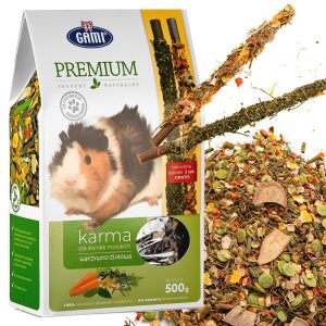 Gami Premium - karma warzywno-ziołowa dla świnki morskiej + 2 kolby sklep akwarystyczny śląsk