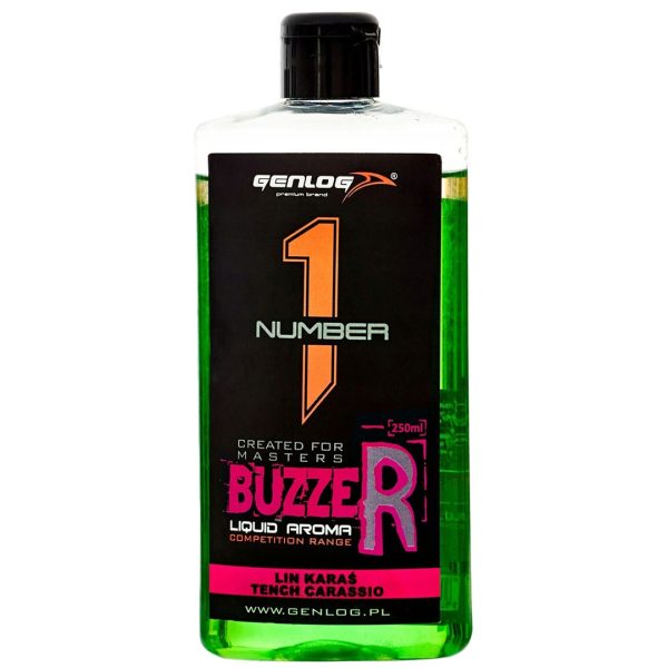 Genlog Buzzer Lin Karaś - płynny dodatek do zanęt 250ml sklep akwarystyczny śląsk