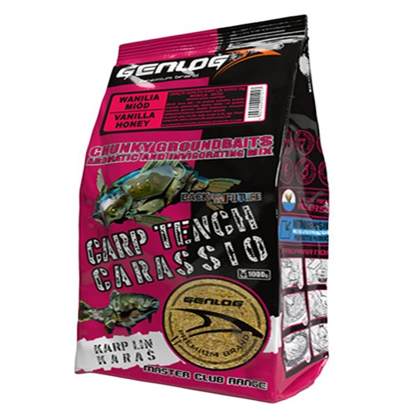Genlog Carp Tench Carassio Wanilia i Miód - zanęta na ryby 1kg sklep akwarystyczny śląsk
