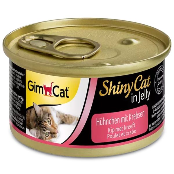 GimCat ShinyCat in Jelly - karma mięsna kurczak i raki 70g sklep akwarystyczny śląsk