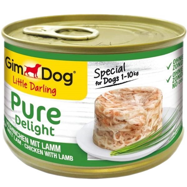Gimdog Pure Delight 150g  - karma dla małych psów kurczak i jagnięcina w galarecie sklep akwarystyczny śląsk