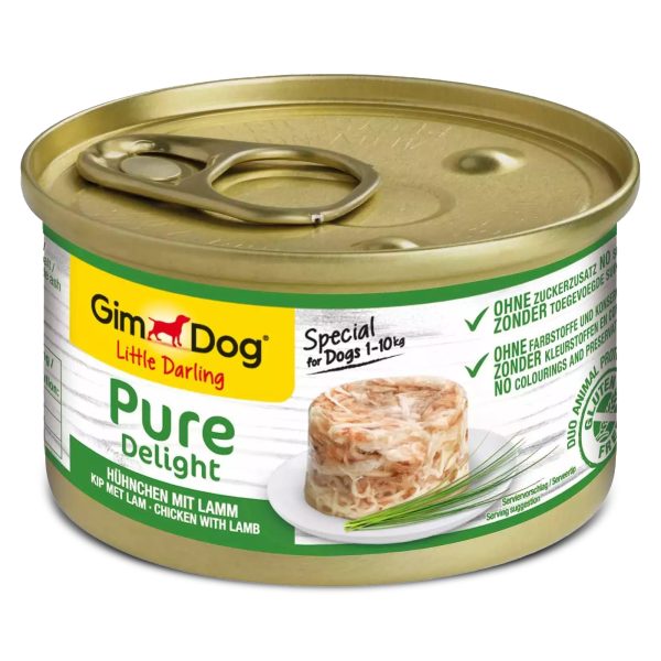 Gimdog Pure Delight 85g  - karma dla małych psów kurczak i jagnięcina w galarecie sklep akwarystyczny śląsk
