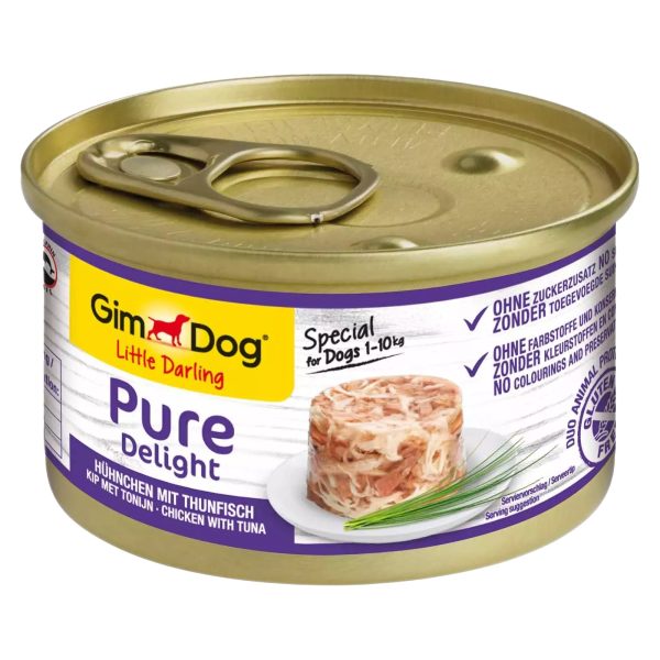 Gimdog Pure Delight 85g  - karma dla małych psów kurczak i tuńczyk w galarecie sklep akwarystyczny śląsk