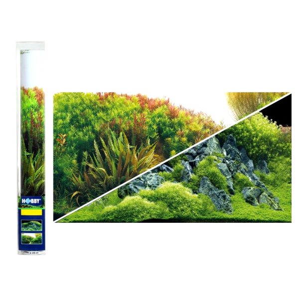 HOBBY Tło do akwarium Planted River/Green Rocks 120x50 (31045) sklep akwarystyczny śląsk