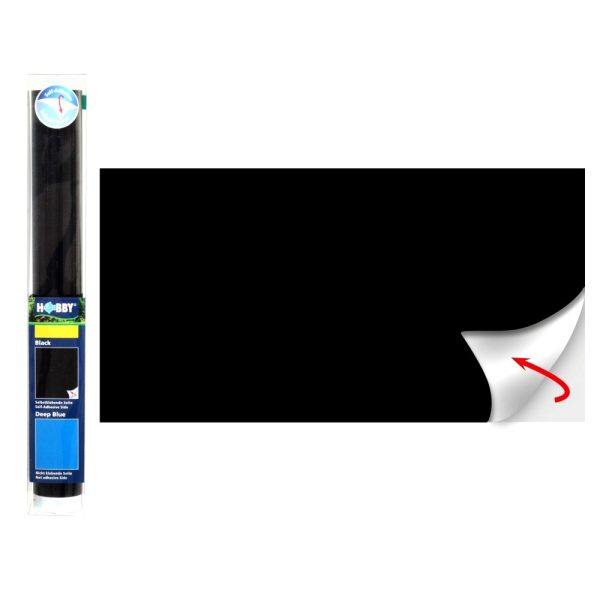 HOBBY Tło do akwarium Pre-cut Black self-adhesive 120x50cm (31210) sklep akwarystyczny śląsk