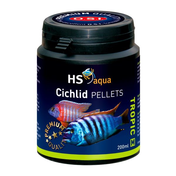 HS AQUA CICHLID PELLETS M 200 ML pokarm dla ryb (0030242) sklep akwarystyczny śląsk