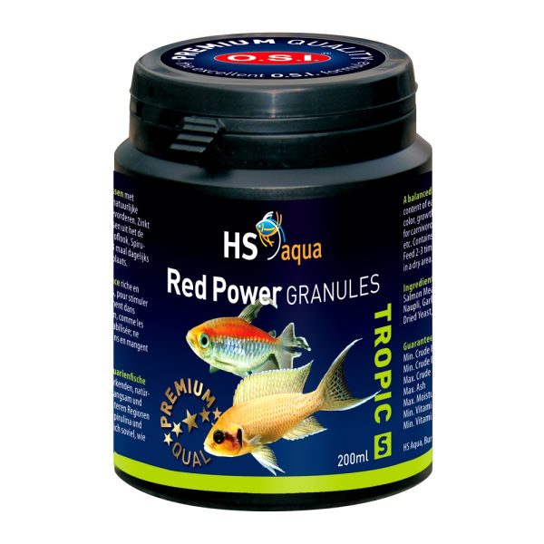 HS AQUA RED POWER GRANULES S 200 ML pokarm dla ryb (0030152) sklep akwarystyczny śląsk