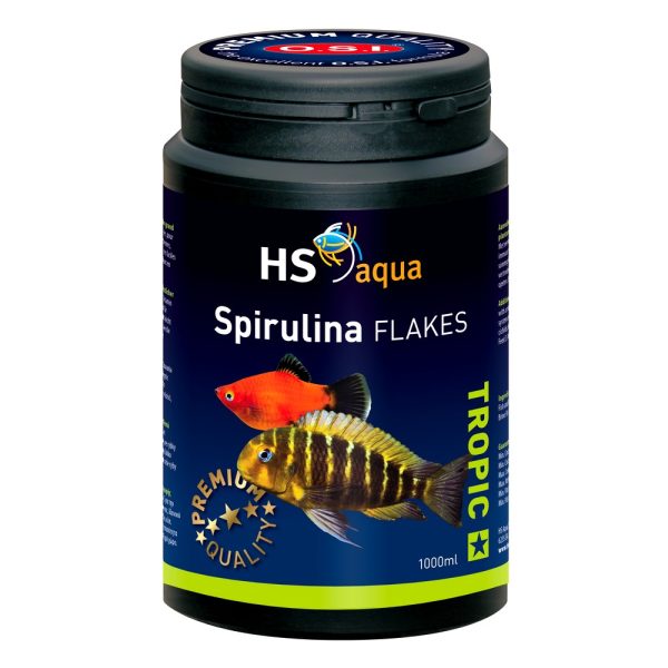 HS AQUA SPIRULINA FLAKES 1000 ML pokarm dla ryb (0030166) sklep akwarystyczny śląsk