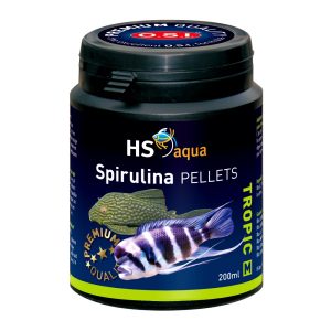 HS AQUA SPIRULINA PELLETS M 200 ML pokarm dla ryb (0030182) sklep akwarystyczny śląsk