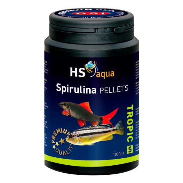 HS AQUA SPIRULINA PELLETS S 1000 ML pokarm dla ryb (0030176) sklep akwarystyczny śląsk