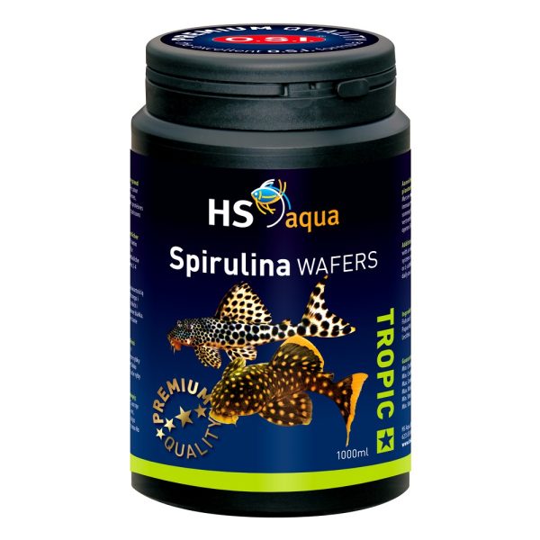 HS AQUA SPIRULINA WAFERS 1000 ML pokarm dla ryb (0030196) sklep akwarystyczny śląsk