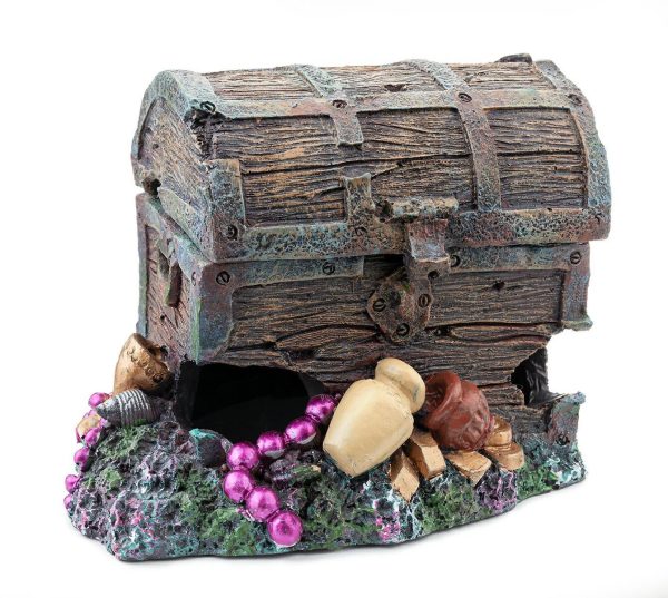 Happet - ozdoba do akwarium skrzynia skarbów 12cm sklep premium dla akwarystów