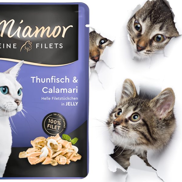 Miamor Filets Thunfisch & Calamari - tuńczyk i kalmary w galarecie 100g sklep premium dla akwarystów