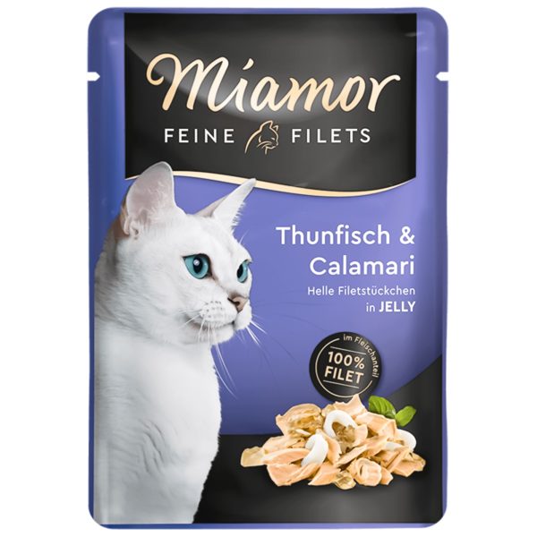 Miamor Filets Thunfisch & Calamari - tuńczyk i kalmary w galarecie 100g sklep akwarystyczny śląsk