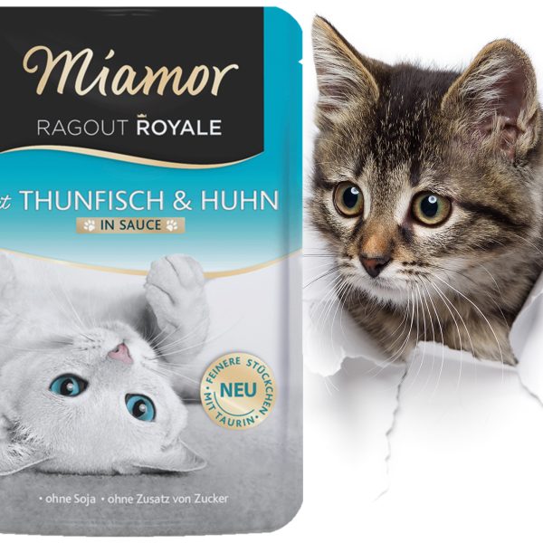 Miamor Royale mit Thunfisch & Huhn - mokra karma tuńczyk i kurczak w sosie 100g sklep premium dla akwarystów