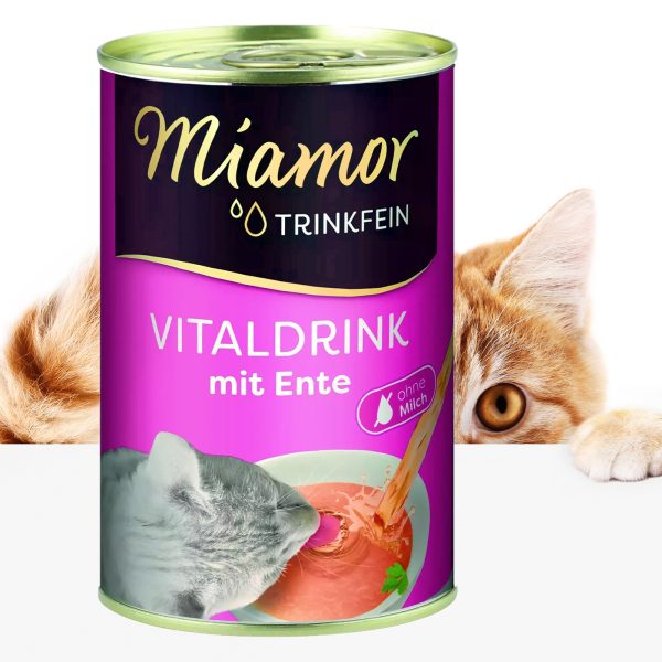 Miamor Vitaldrink mit Ente - kaczka zupka dla kotów 135ml sklep premium dla akwarystów