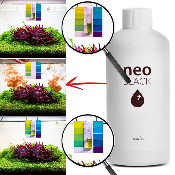 Neo Black 300ml - "czarne wody" obniża pH + pierwiastki śladowe sklep premium dla akwarystów