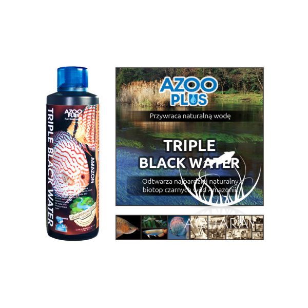 sklep akwarystyczny - PLUS TRIPLE BLACK WATER 120ml (AP48001)