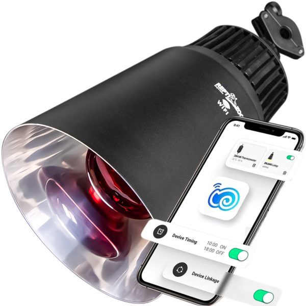 Repti-Zoo Smart Wi-Fi Deep Lamp - lampa na żarówki grzewcze Wi-Fi sklep premium dla akwarystów
