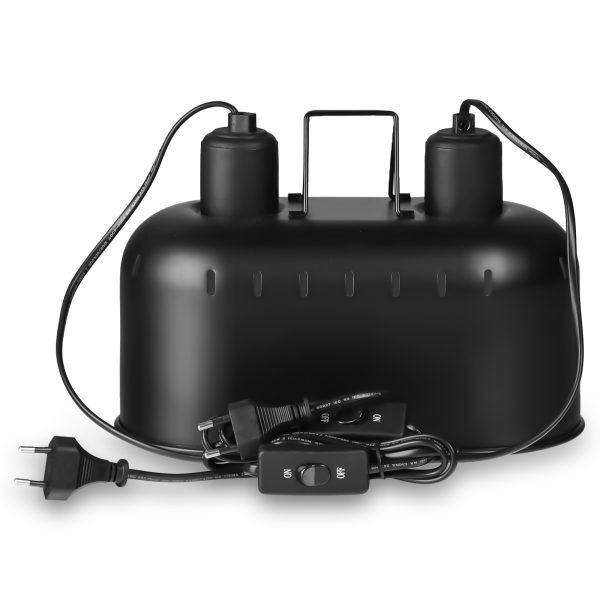 Resun Reptile Black Lamp DUO - lampa podwójna do terrarium sklep premium dla akwarystów