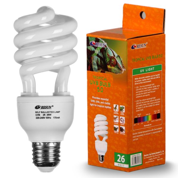 Resun Tropical UVB Bulb 5.0 26W - żarówka UVB sklep akwarystyczny śląsk