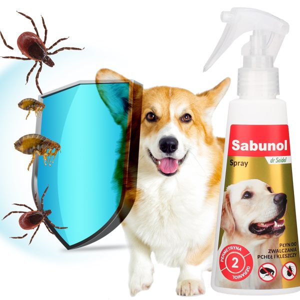 Sabunol Spray 100ml - preparat przeciw kleszczom i pchłom sklep premium dla akwarystów