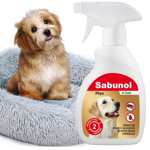 Sabunol Spray 250ml - płyn do zwalczania pcheł z legowiska i otoczenia sklep akwarystyczny śląsk