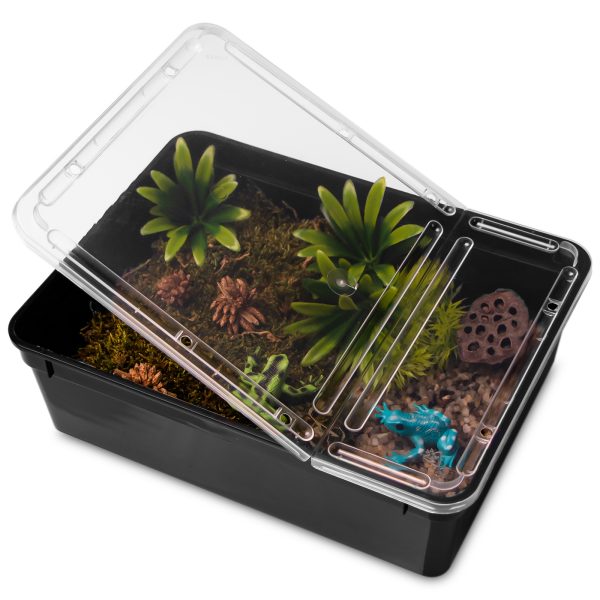 5cm - czarne terrarium faunarium sklep premium dla akwarystów