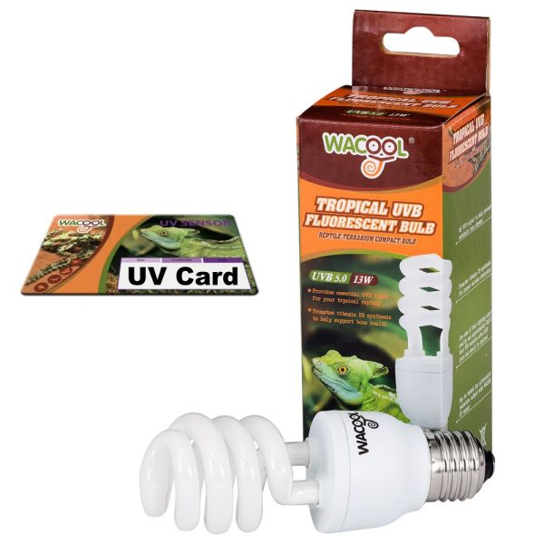 WaCool Tropical żarówka UVB 5.0 13W + sensor fal UV sklep akwarystyczny śląsk