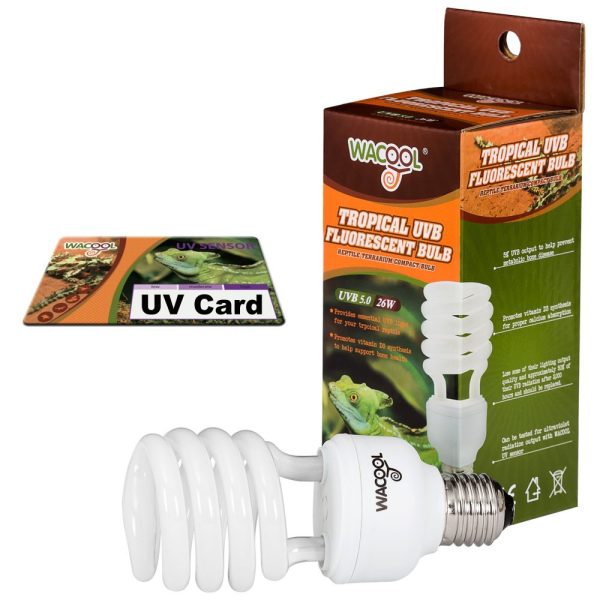 WaCool Tropical żarówka UVB 5.0 26W + sensor fal UV sklep akwarystyczny śląsk