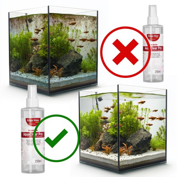 Kruger Meier AquaClear Pro 250ml - płyn do czyszczenia szyb akwarium sklep premium dla akwarystów