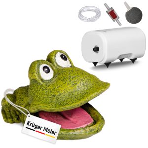Kruger Meier Froggy Bubble Set – Ozdoba z napowietrzaczem do akwarium sklep akwarystyczny śląsk