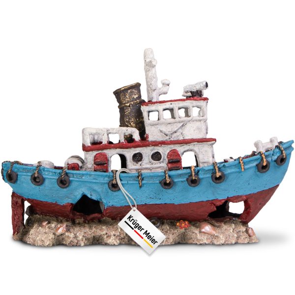 Kruger Meier Shipwreck – Statek do akwarium 28x9x18 cm sklep premium dla akwarystów