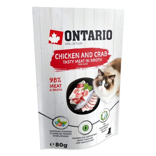 ONTARIO  saszetka   Kurczak   i  kraby  w rosole  80g (213-3033)
