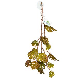Terrario – Sztuczna Roślina do Terrarium – Wisząca Monstera 70 cm sklep akwarystyczny śląsk