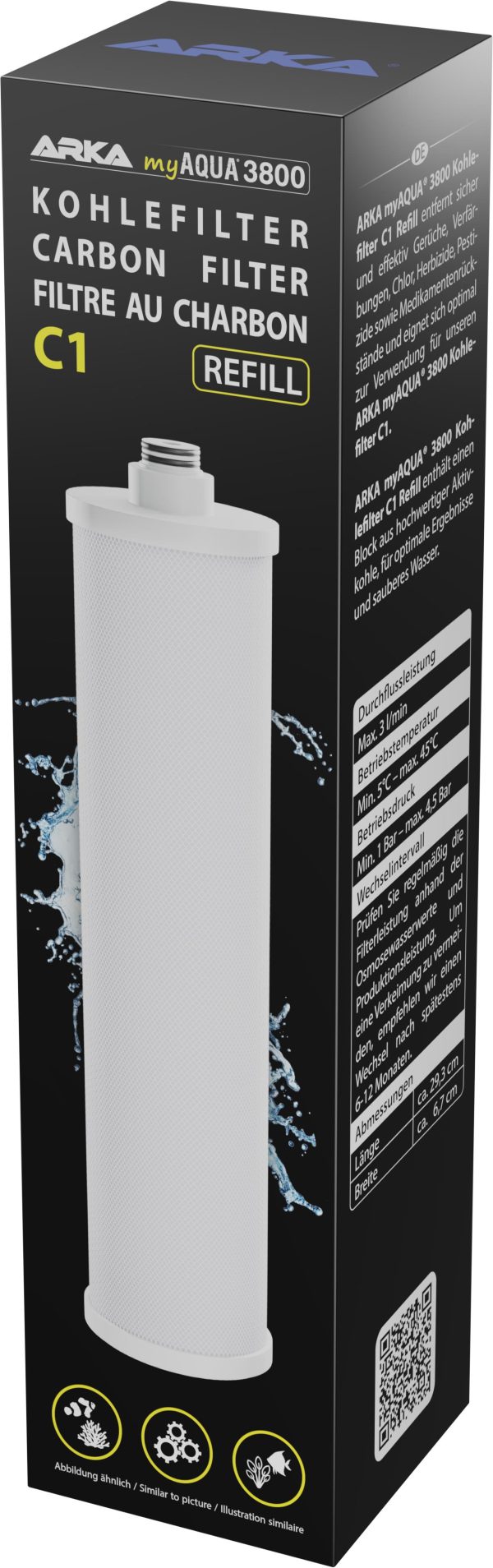 ARKA MYAQUA3800 CARBON FILTER C1 REFILL sklep akwarystyczny śląsk