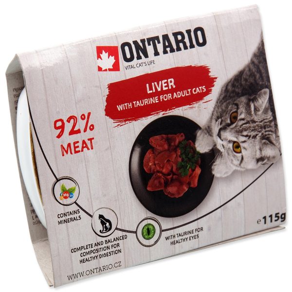 ONTARIO Alucup ONTARIO Liver 115g / ONTARIO alu tacka wątróbka konserwa dla kota 115g (213-2402) sklep akwarystyczny śląsk